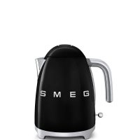 Smeg - Bollitore elettrico con logo 3D, KLF03BLEU, Colore Nero - Anni 50 Style