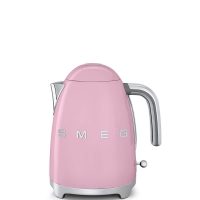 Smeg - Bollitore elettrico con logo 3D, KLF03PKEU, Colore Rosa - Anni 50 Style