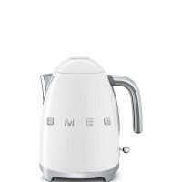 Smeg - Bollitore elettrico con logo 3D, KLF03WHEU, Colore Bianco - Anni 50 Style
