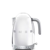 Smeg Bollitore elettronico a temperatura variabile con Logo 3D KLF04SSEU, Colore Cromato - Anni 50 Style