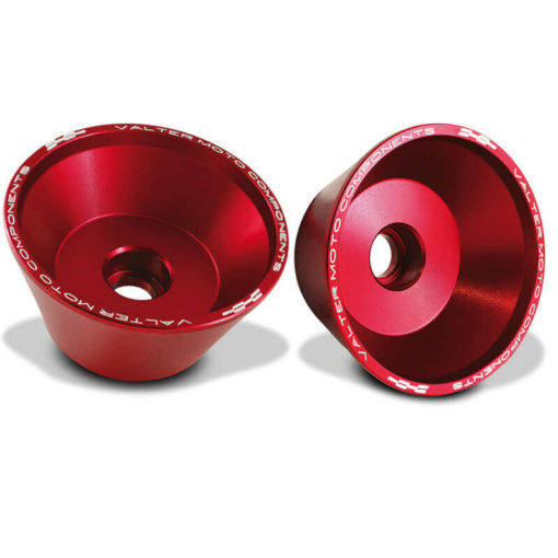 Valter Moto - Protezioni perno ruota - Aprilia/BMW/Ducati/Kawasaki/Suzuki/Yamaha/Honda/MV Augusta/KTM - Rosso