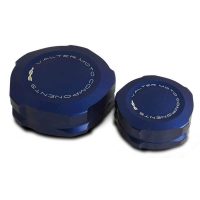 Valter Moto - Coperchio serbatoio olio freno posteriore/frizione - per Honda,Kawasaki,Suzuki,Yamaha,Triumph,KTM - Blu