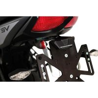 Valter Moto - LUCE TARGA LED ALLUMINIO INTERASSE FORI 45 MM. - Nero
