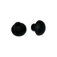 Valter Moto - Protezioni poggiapiedi in plastica (2 PZ.) - Nero