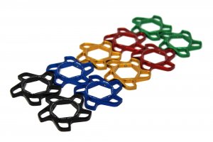 Alternative view of Valter Moto - Ghiere regolazione precarico forcelle - Aprilia/Ducati/Honda/Kawasaki/Suzuki/Triumph - Rosso