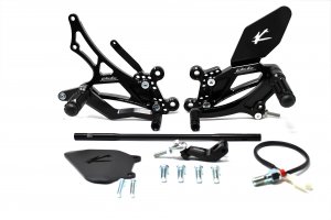 Valter Moto - Pedane Tipo 1.5 (KIT) - Honda CBR600RR 2003-2004 - Nero - immagine 3