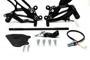 Alternative view of Valter Moto - Pedane Tipo 1.5 (KIT) - Honda CBR600RR 2003-2004 - Nero