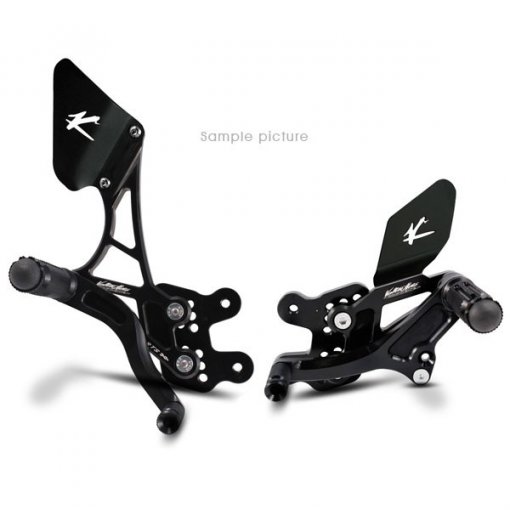 Valter Moto - Pedane Tipo 1.5 Cambio Rovesciato (KIT) - Kawasaki Z900 2017-2019 - Nero