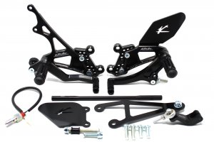 Valter Moto - Pedane Tipo 1.5 (KIT) - Honda CBR1000RR 2008-2016 - Nero - immagine 3