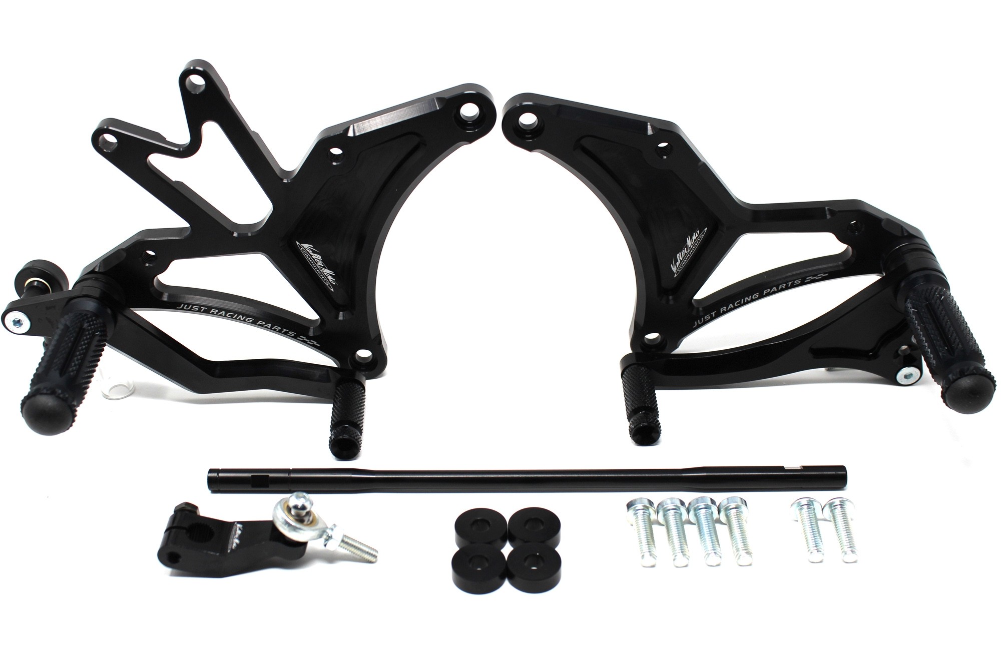 Valter Moto - Pedane Tipo 1.5 (KIT) - Kawasaki VERSYS650, ER6N 2005-2019 - Nero - immagine 3