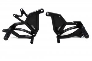 Valter Moto - Pedane Tipo 1 (KIT) - Kawasaki ER6N ZX6R 2009-2011 - Nero