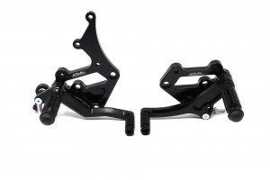 Valter Moto - Pedane Tipo 1 (KIT) - Suzuki GSR600 2006-2012 - Nero