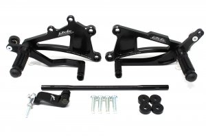 Alternative view of Valter Moto - Pedane Tipo 1 Cambio Rovesciato (KIT) - Triumph DAYTON675/STREET TRIPLE 2007-2012 - Nero