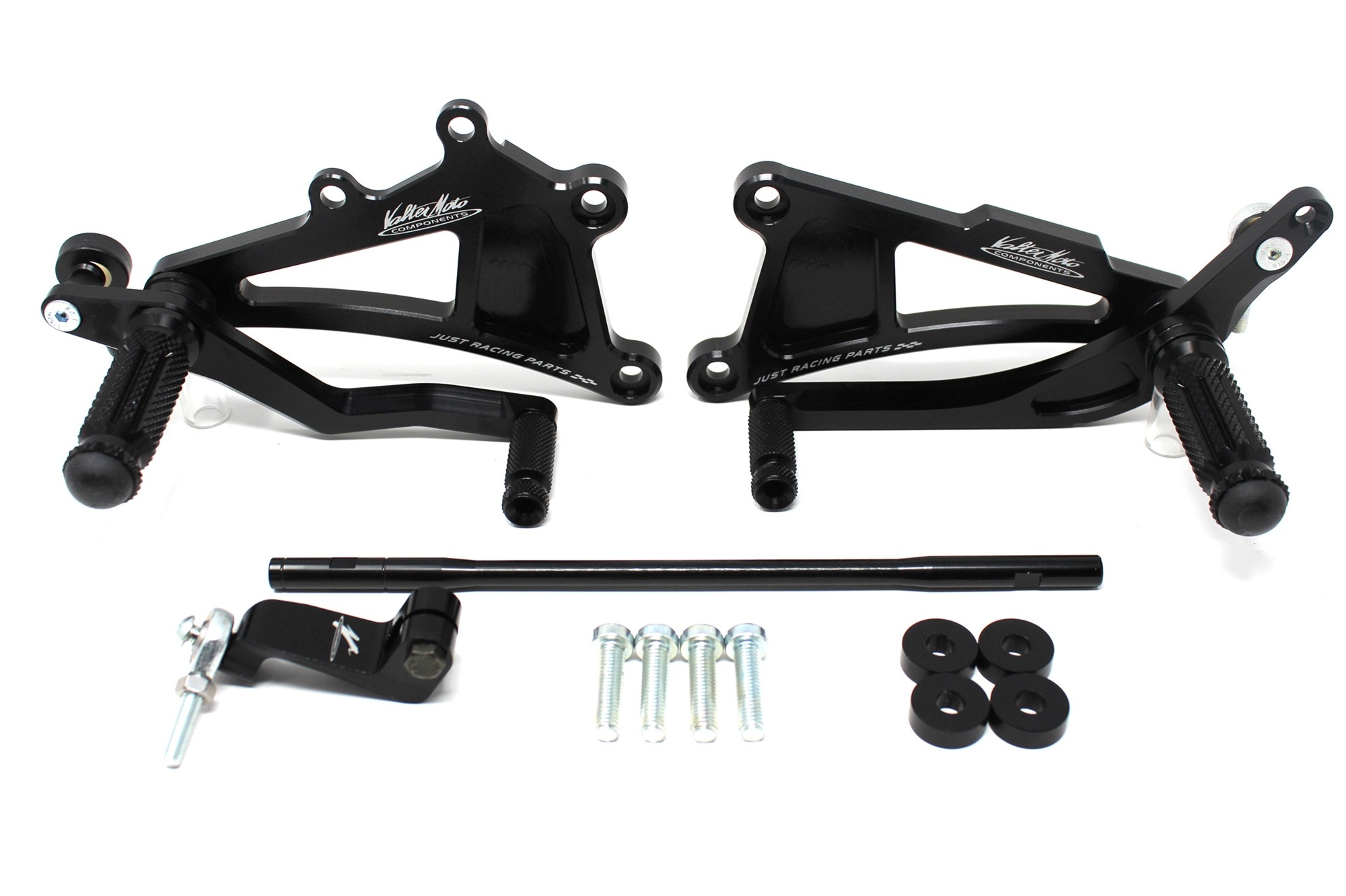 Valter Moto - Pedane Tipo 1 Cambio Rovesciato (KIT) - Triumph DAYTON675/STREET TRIPLE 2007-2012 - Nero - immagine 2