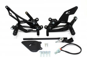 Valter Moto - Pedane Tipo 1.5 Cambio Rovesciato (KIT) - Honda CBR 1000 RR 2006-2007 - Nero - immagine 4