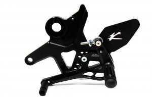 Valter Moto - Pedane Tipo 1.5 (Kit) - Kawasaki Z650 2017-2019 - Nero - immagine 5