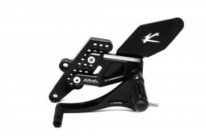 Valter Moto - Pedane Tipo 1.5 Cambio Rovesciato (Kit) - Yamaha R3 2015-2018 - Nero - immagine 4