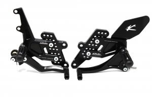 Valter Moto - Pedane Tipo 1.5 Cambio Rovesciato (Kit) - Yamaha R3 2015-2018 - Nero