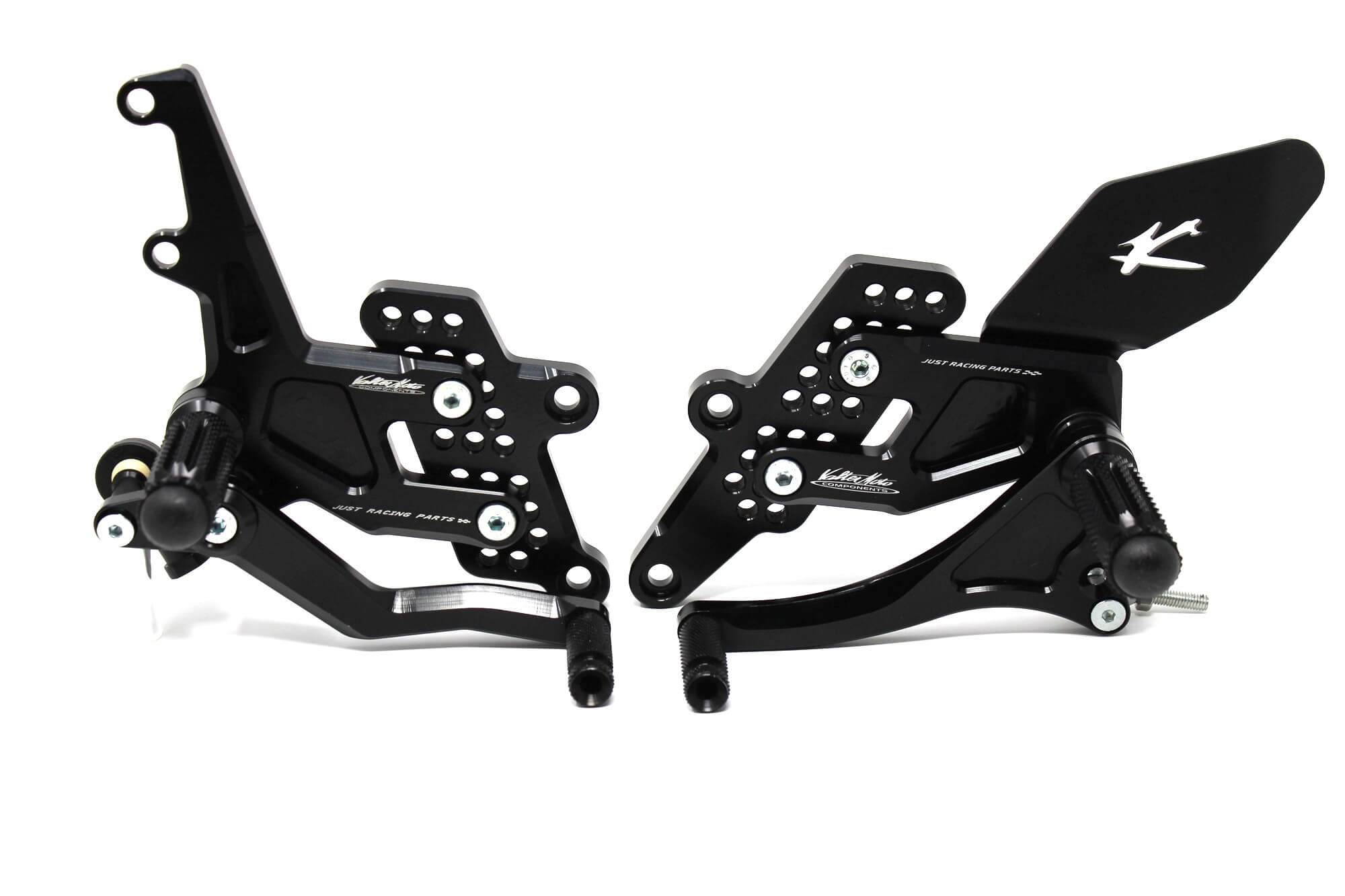 Valter Moto - Pedane Tipo 1.5 Cambio Rovesciato (Kit) - Yamaha R3 2015-2018 - Nero