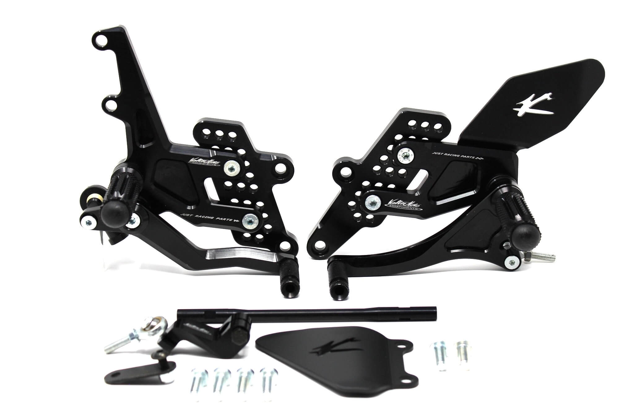 Valter Moto - Pedane Tipo 1.5 Cambio Rovesciato (Kit) - Yamaha R3 2015-2018 - Nero - immagine 3