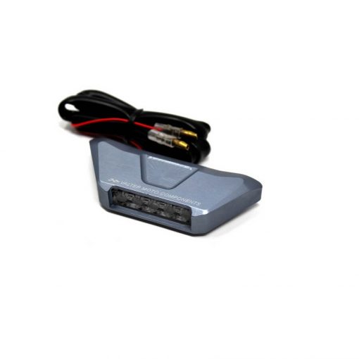 Valter Moto - Luce Targa Led Alluminio Interasse Fori 45 Mm. - Titanio