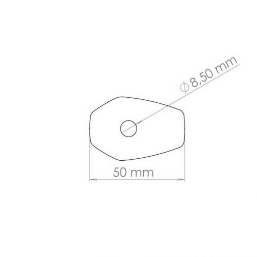 Valter Moto - Piastrine adattatori frecce Suzuki (4Pz) - Nero