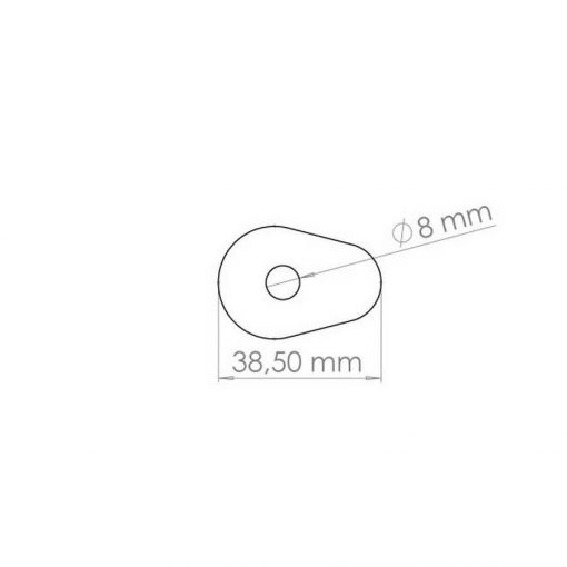 Valter Moto - Piastrine adattatori frecce Yamaha/Gsxs1000 15-18/Gsx1000R 17-18 (4Pz) - Nero