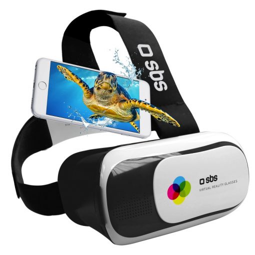SBS TEVRBOX360 Visore Visore collegato allo smartphone Nero, Bianco