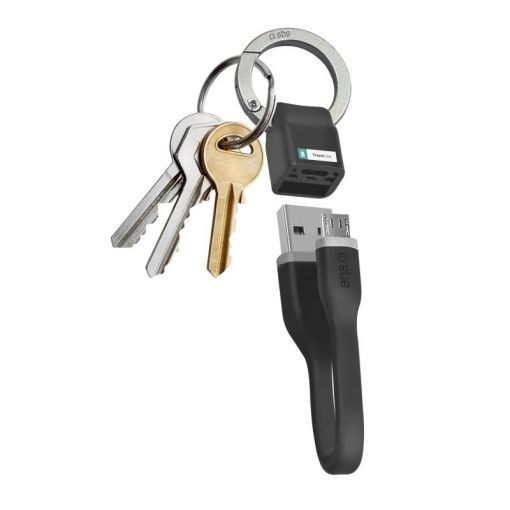 SBS TECABLEMICROPORTK cavo USB 0,12 m USB 2.0 USB A Micro-USB B Nero