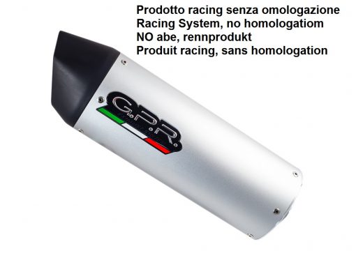 Scarico GPR  Tuning Furore alluminio L.310mm 90 X 120mm  Silenziatore Racing con dbkiller Furore alluminio