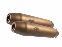 Alternative view of Scarico GPR Triumph Street Twin 900 2015/2017 Coppia di silenziatori omologati senza raccordo Deeptone Bronze Cafè Racer