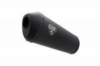 Alternative view of Scarico GPR  Cafè Racer Ghisa racing L400mm 90X120 OVAL  Silenziatore Racing con dbkiller Ghisa Cafè Racer