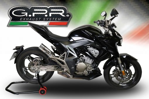 Scarico GPR compatibile con Zontes Zx 310 2018-2020, F205, Scarico omologato, silenziatore con db killer estraibile e raccordo specifico