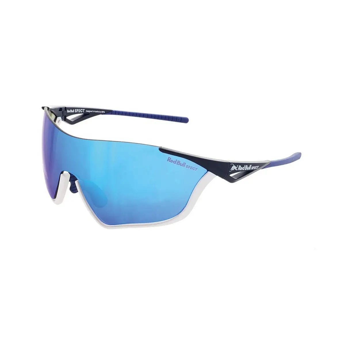 RedBull SPECT Flow - blu con lente blu specchiata - occhiali da bici - immagine 3