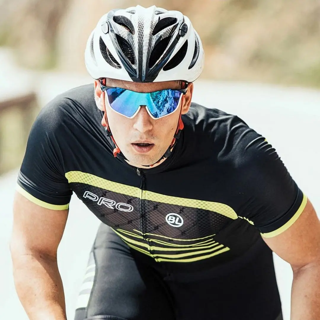 RedBull SPECT Flow - blu con lente blu specchiata - occhiali da bici - immagine 5