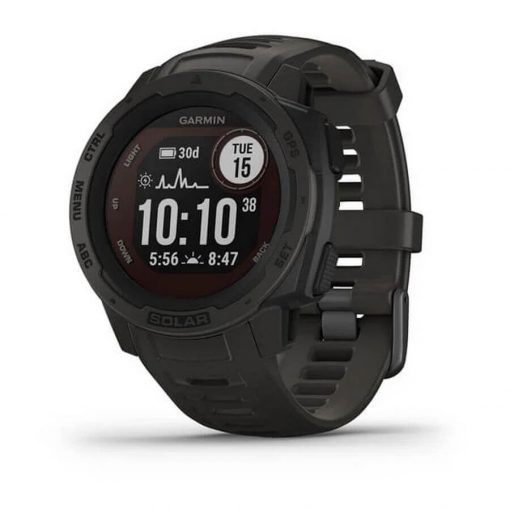 Garmin Instinct Solar- Smartwatch GPS con Frequenza cardiaca e ricarica solare - Graphite