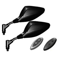 Orion - Coppia di Specchietti per Yamaha TMAX 2012 2021 - Fissaggio a manubrio, tappi inclusi