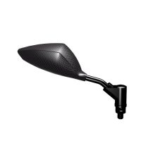 Orion - Coppia di Specchietti Omologati per Yamaha TMAX 2012-2021, Fissaggio al Manubrio, Colore Carbon