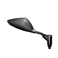 Orion - Coppia di specchietti Omologati per Yamaha TMAX 2004-2021, Fissaggio al Manubrio, colore Soft-Carbon