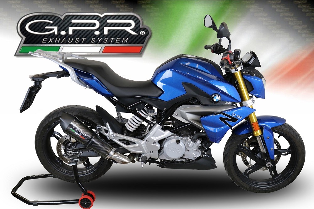 Scarico GPR Bmw G 310 R 2017/2021 e4 Scarico completo omologato e catalizzato GP Evo4 Poppy - immagine 6