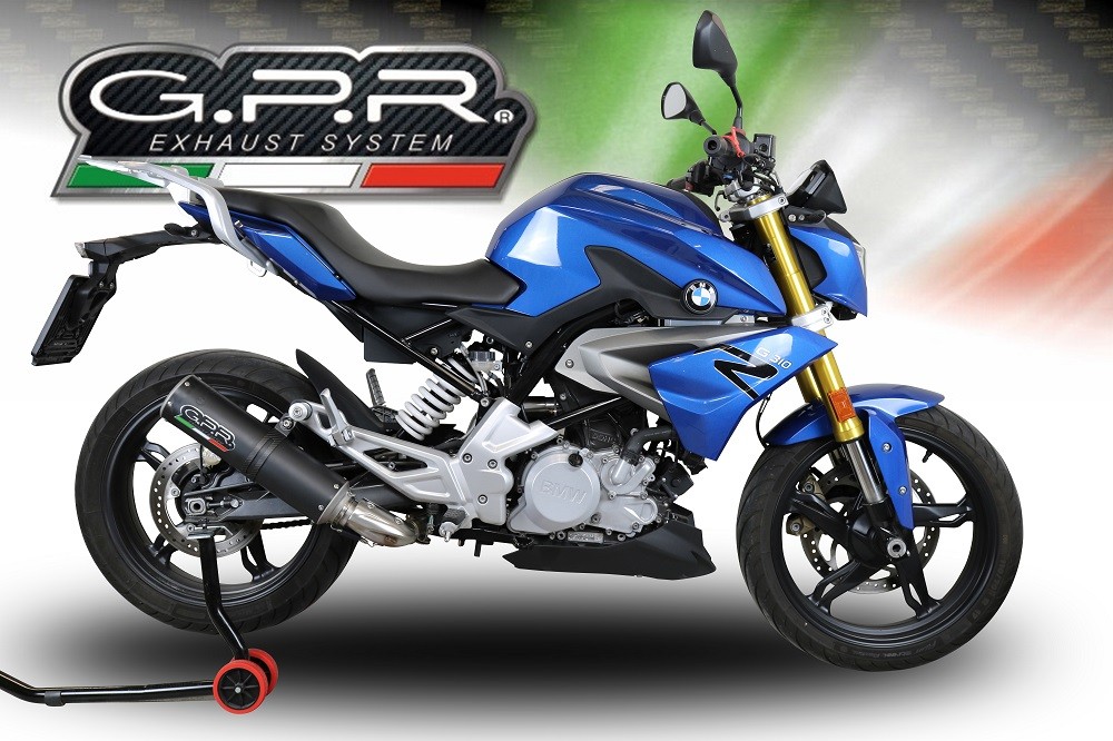 Scarico GPR Bmw G 310 R 2017/2021 e4 Scarico completo omologato e catalizzato M3 Black Titanium - immagine 6