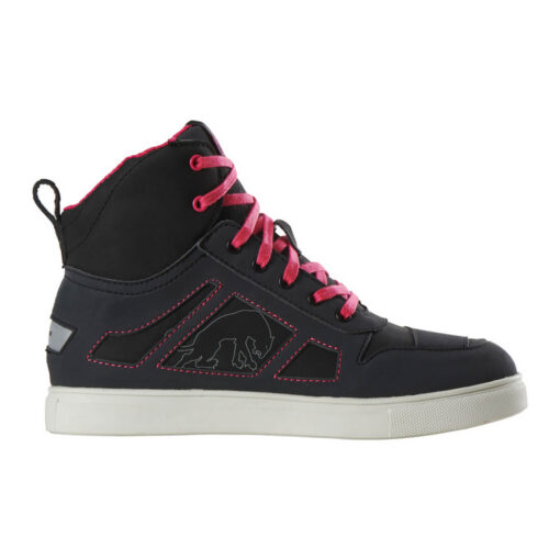 Furygan ANGIE D3O® - Scarpe da Moto dal Look Ultracool - Nero con Lacci Rosa
