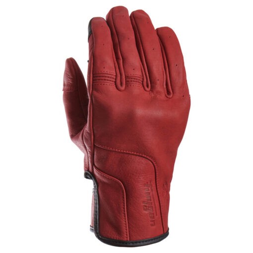 Furygan TD VINTAGE LADY D3O® - Guanti in pelle di bufalo Rosso