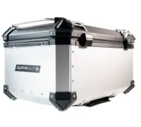 Alternative view of Bauletto GPR TECH per Zontes 350 T2 ADV 2022/2023 e5 - Capacità 55 LT - Alluminio, colore argento con piastra specifica