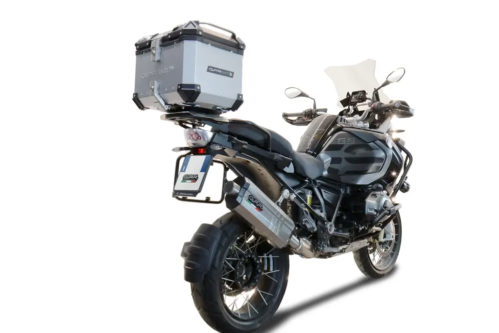 Bauletto GPR TECH per Bmw R 1250 Gs Adventure 2021 2023 e5 Capacita 45 LT. Alluminio colore argento con piastra specifica eVendor