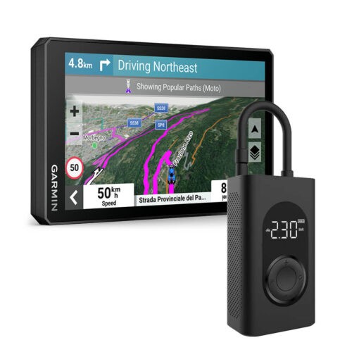 Pacchetto Completo Avventura in Moto: Garmin Zūmo XT2 + Compressore Portatile SST