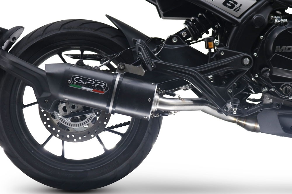 Scarico GPR compatibile con Moto Morini Seiemmezzo Scr 2022-2024, Furore-X NERO, Scarico semi-completo omologato,fornito con db killer estraibile,catalizzatore e collettore - immagine 7