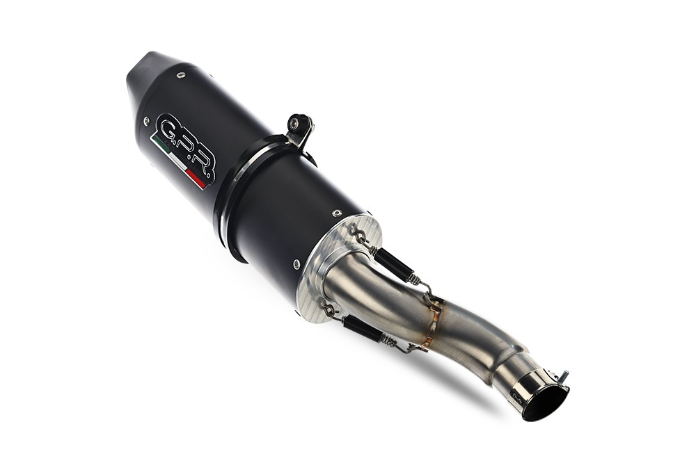 Scarico GPR compatibile con Moto Morini Seiemmezzo Scr 2022-2024, Furore-X NERO, Scarico semi-completo omologato,fornito con db killer estraibile,catalizzatore e collettore - immagine 4