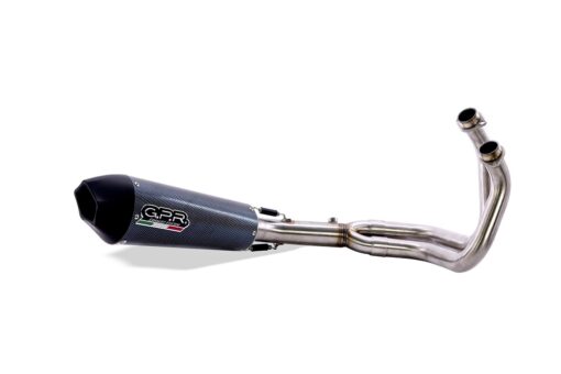 Scarico GPR compatibile con Ktm LC 8 Super Adventure 1290 R 2021-2024, Gpe Ann. Poppy, Scarico completo omologato,fornito con db killer estraibile,catalizzatore e collettore