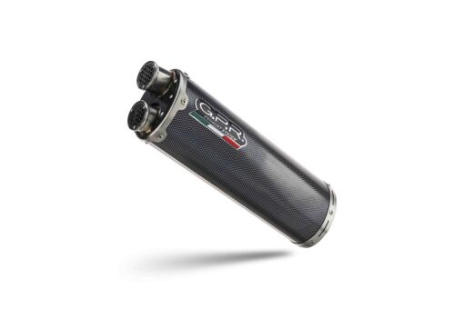Scarico GPR compatibile con Ducati Multistrada V4 Rally 2023-2024, Dual Poppy, Scarico omologato, silenziatore con db killer estraibile e raccordo specifico